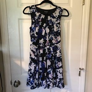 Express Fit & Flare Dress w/ Keyhole Neckline